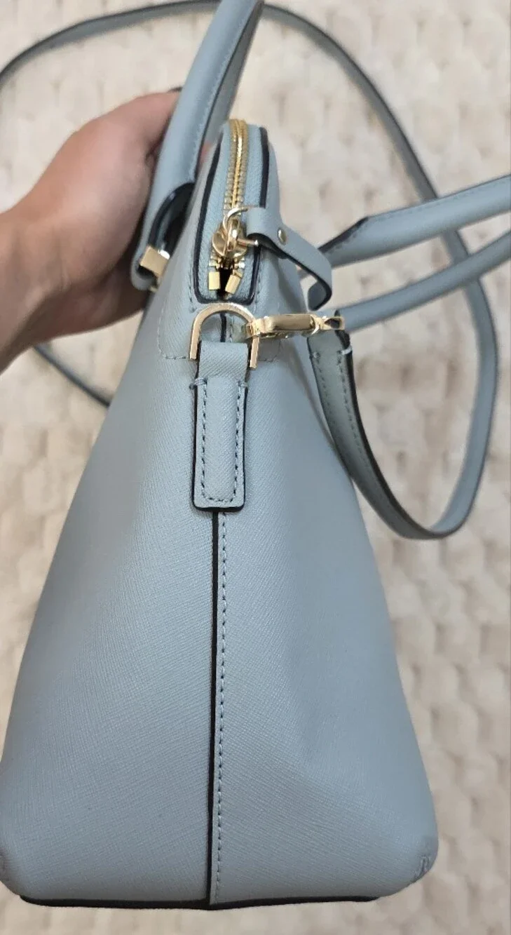 KATE SPADE Mint Blue Leather Cameron Street Margot Satchel